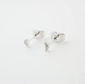 mini moon crystal stud earrings