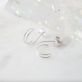 double hoop earrings