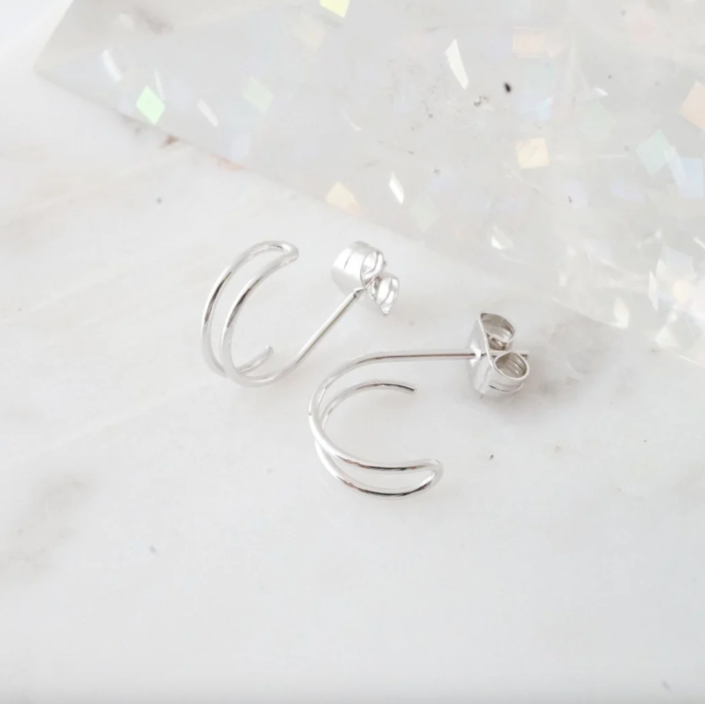 double hoop earrings