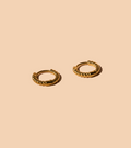 braided huggie hoops